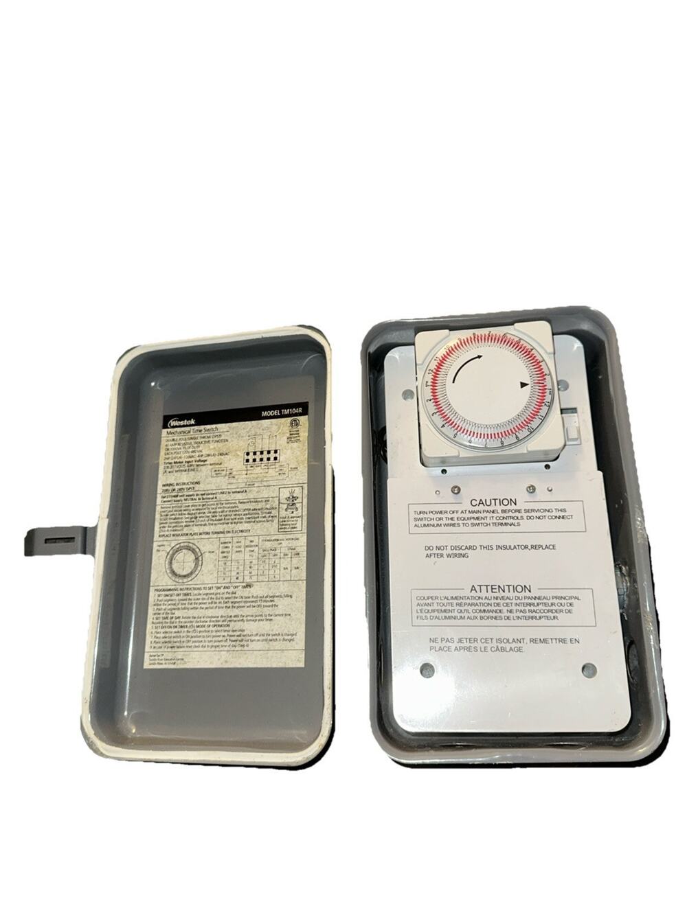 Westek Model TM104R 24hr Dial Time Switch (DPST)